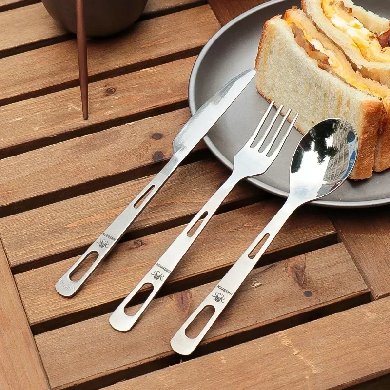 Outdoor Camping Dining Set - HWZBBEN-Ensemble de couteaux à fourchette et