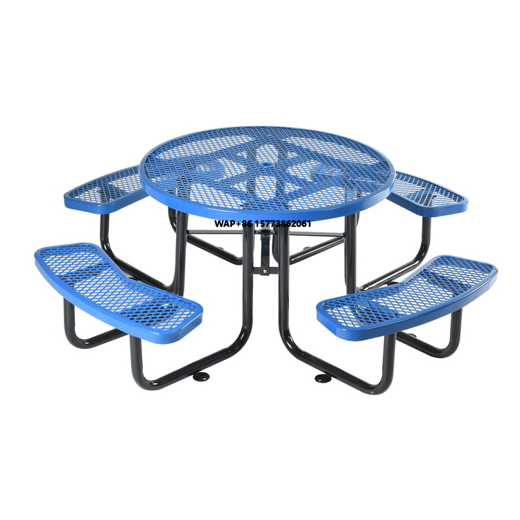 Outdoor Camping Dining Set - Ensemble Table et chaises rondes élargies