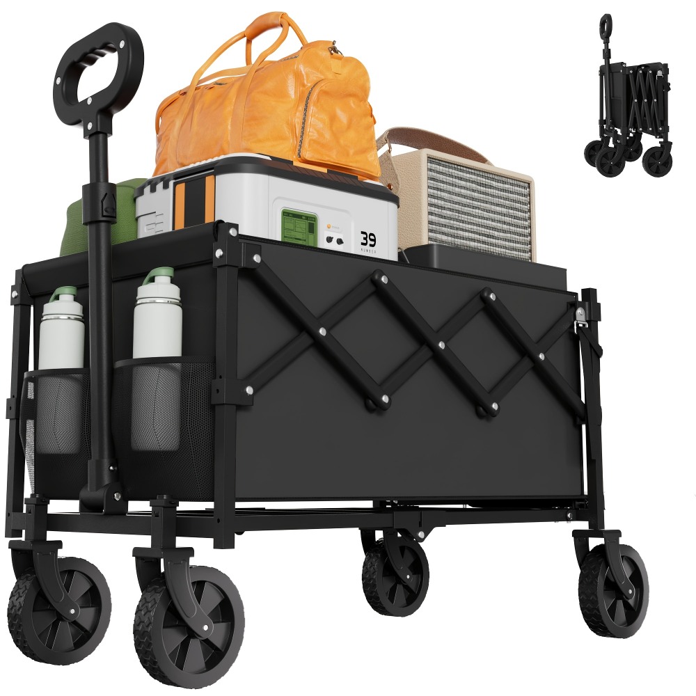 Outdoor Camping Trolley - Chariot de jardin pliable, capacité de