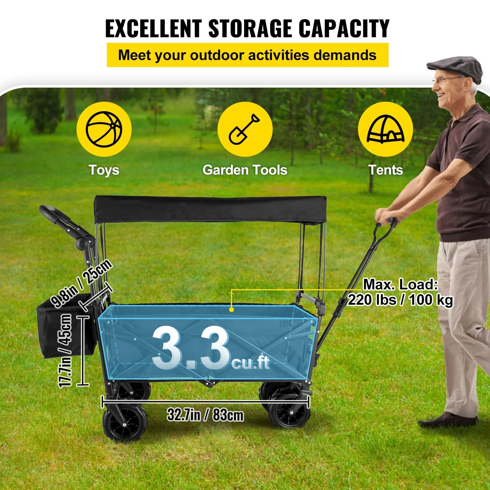 Chariot pliable pour le campin - Outdoor Camping Trolley avis et prix