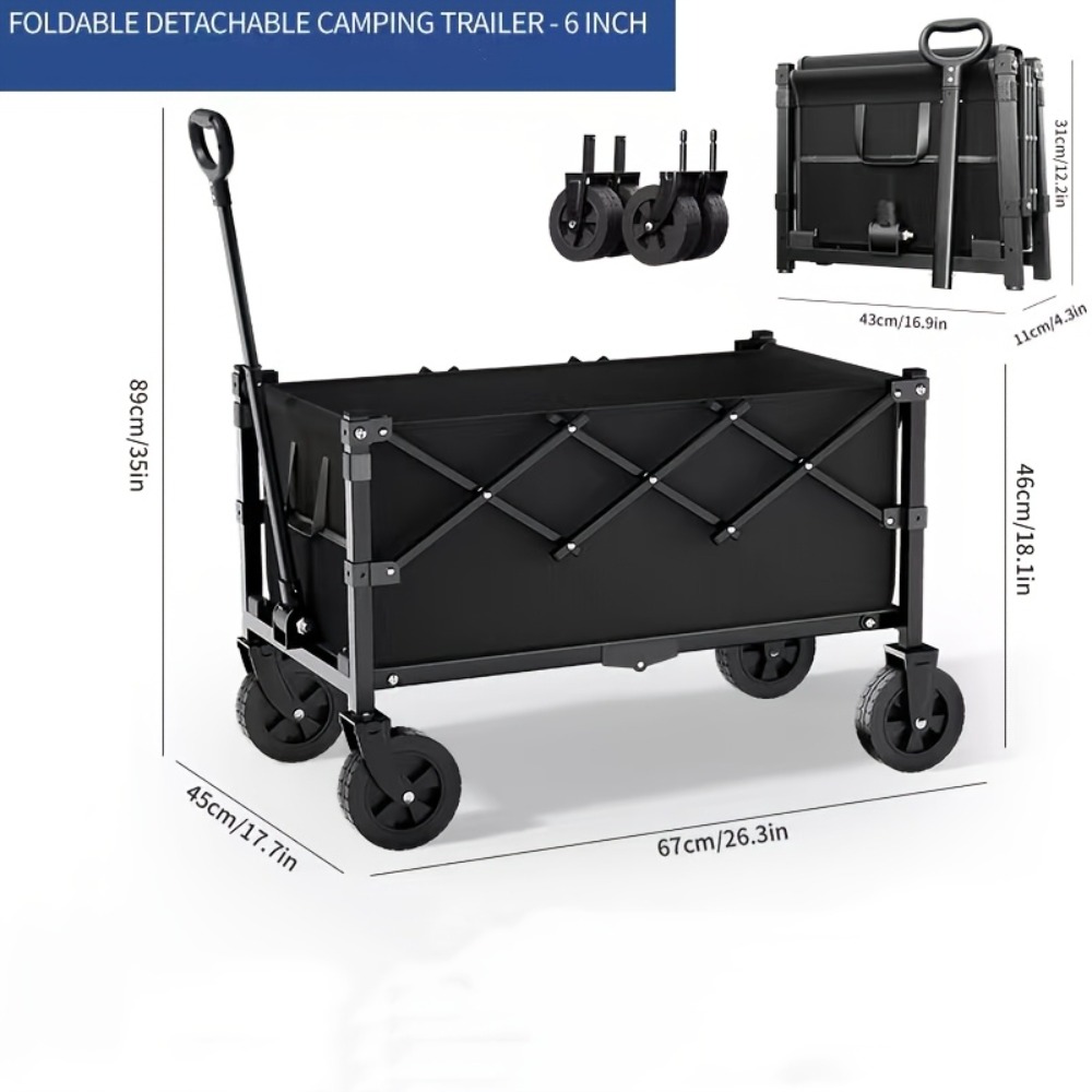 Chariot de jardin pliable, cap - Outdoor Camping Trolley avis et prix