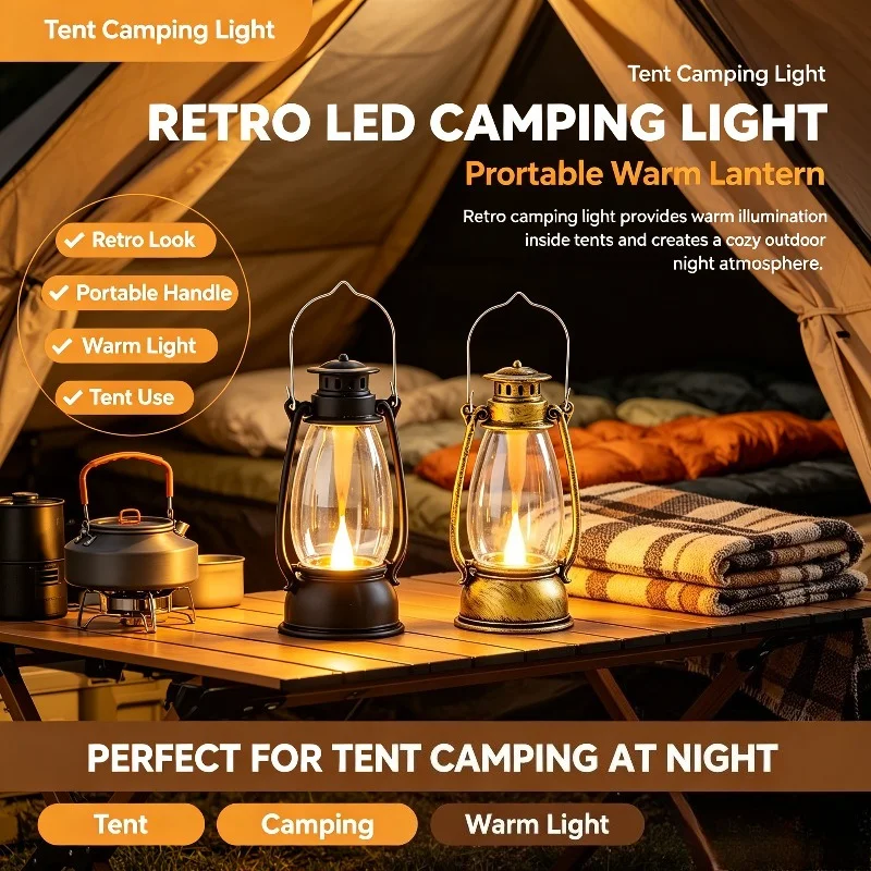 Lampe de camping rétro LED por - Outdoor Camping Dining Set avis et prix